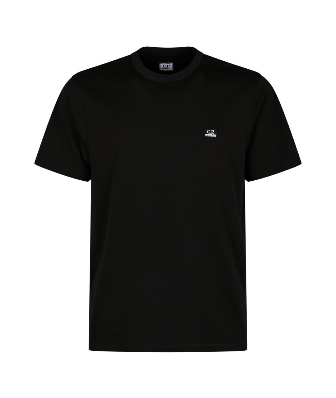 CP COMPANY Черная хлопковая футболка, фото 2