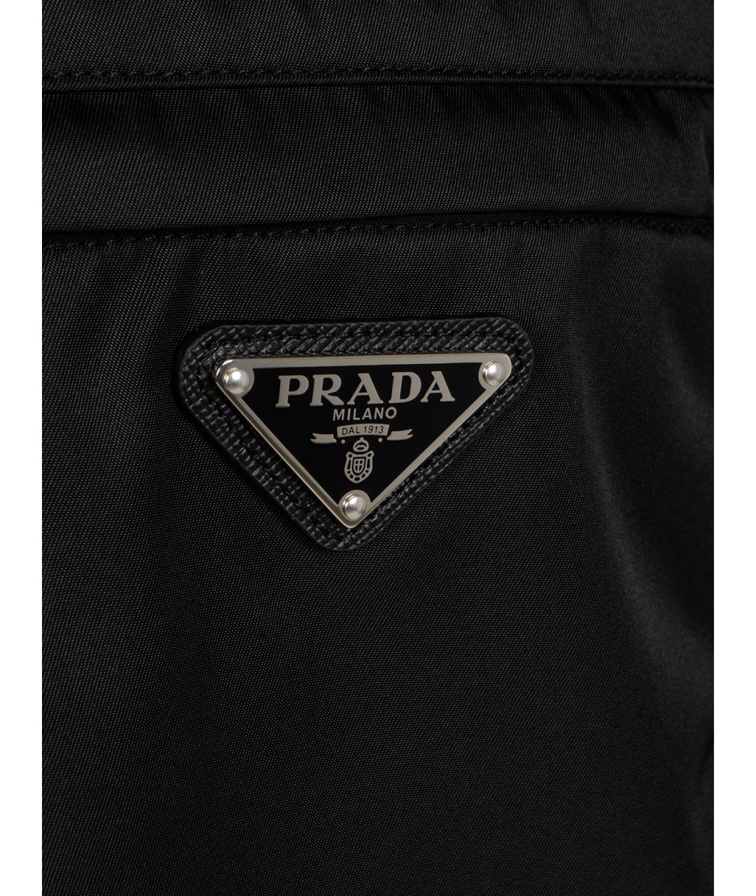 PRADA Черная хлопковая футболка, фото 6