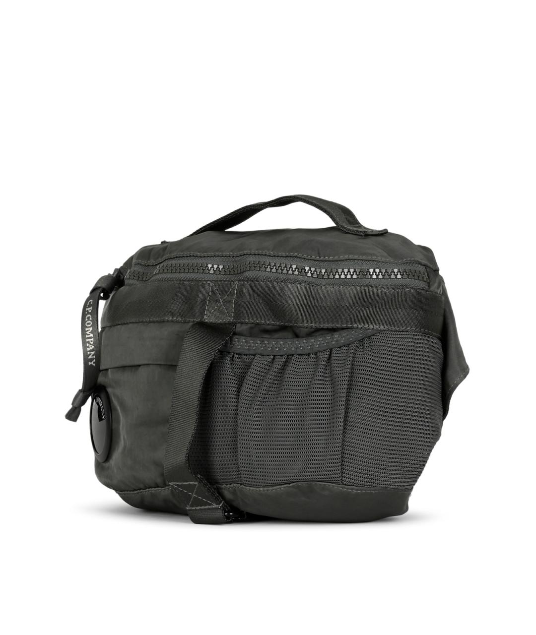 CP COMPANY Серая синтетическая поясная сумка, фото 2