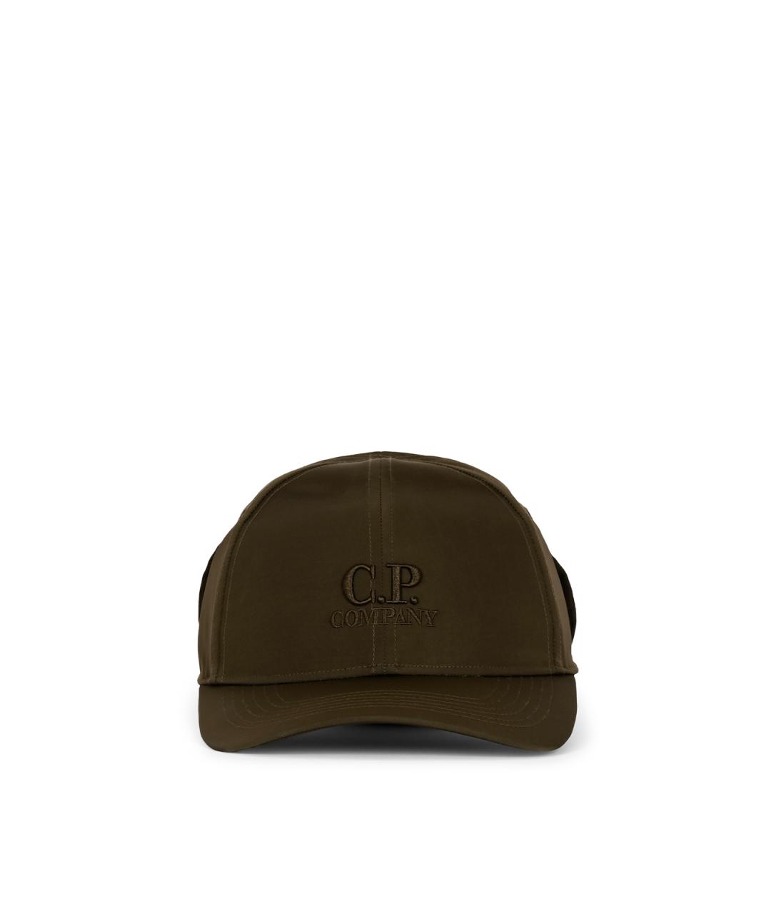 CP COMPANY Зеленая синтетическая кепка/бейсболка, фото 1