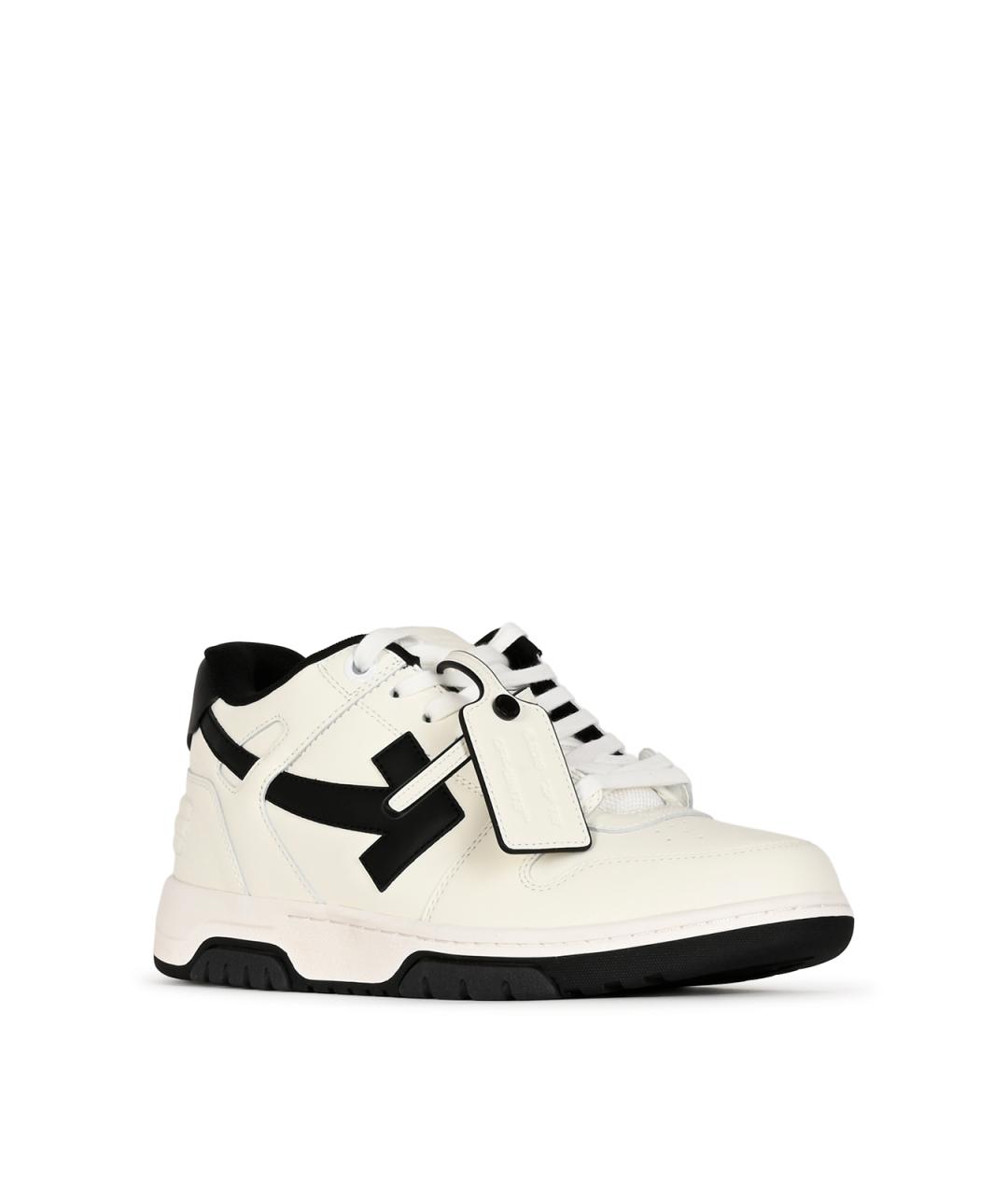 OFF-WHITE Мульти кожаные низкие кроссовки / кеды, фото 2