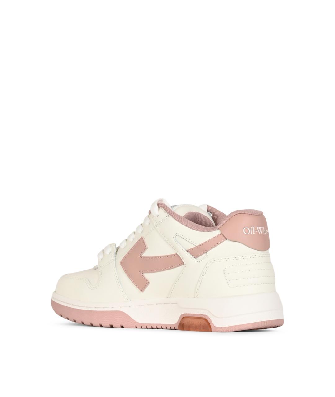 OFF-WHITE Белые кожаные кроссовки, фото 3