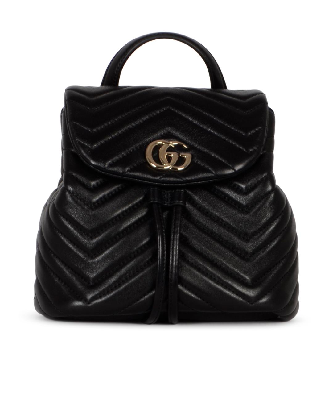 GUCCI Черный кожаный рюкзак, фото 2
