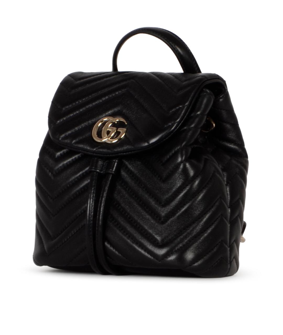 GUCCI Черный кожаный рюкзак, фото 3