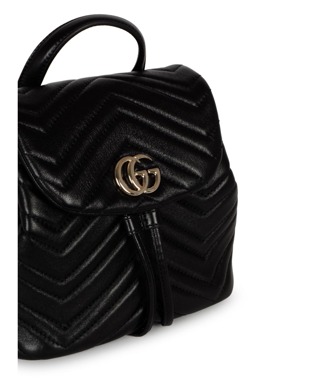 GUCCI Черный кожаный рюкзак, фото 8