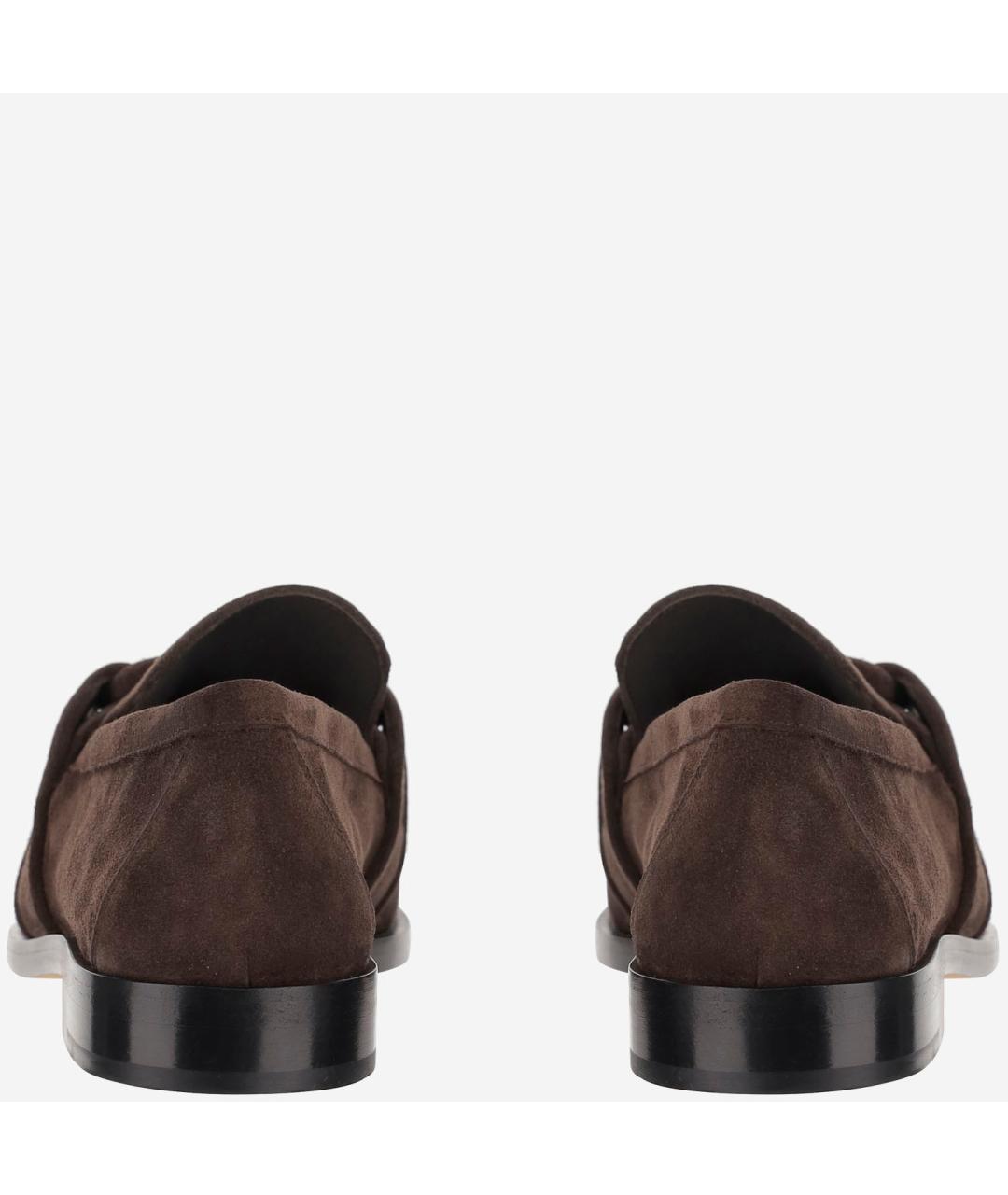 BOTTEGA VENETA Коричневые кожаные лоферы, фото 4