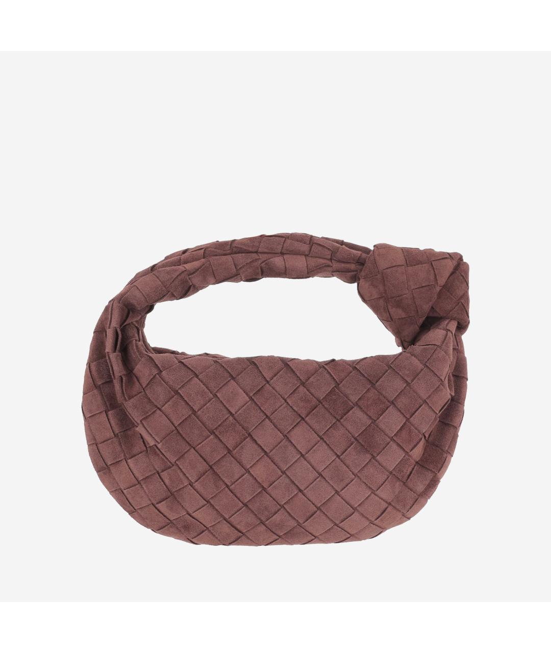 BOTTEGA VENETA Коричневая замшевая сумка через плечо, фото 3