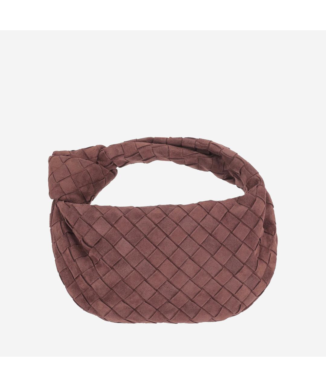 BOTTEGA VENETA Коричневая замшевая сумка через плечо, фото 5