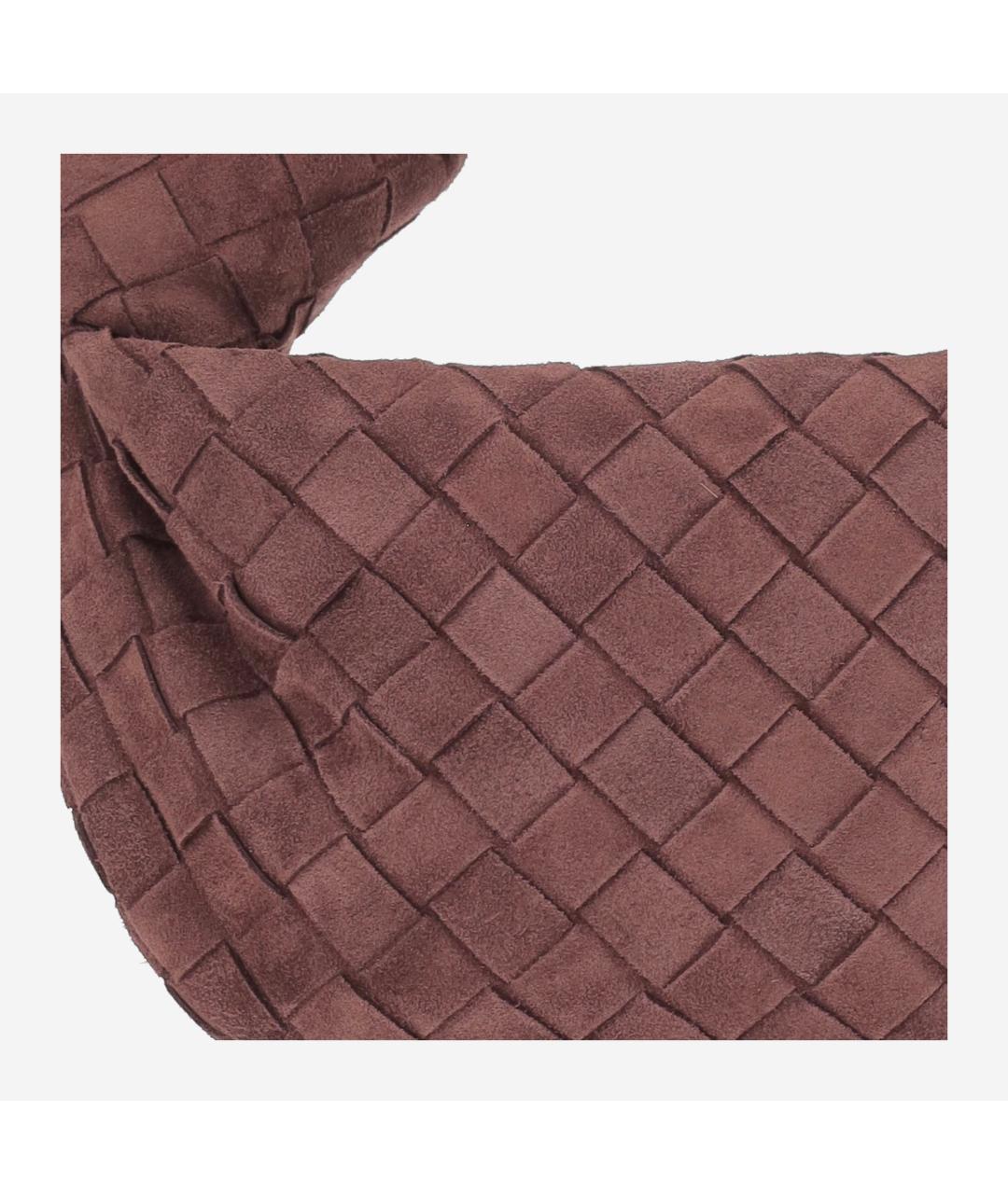 BOTTEGA VENETA Коричневая замшевая сумка через плечо, фото 4