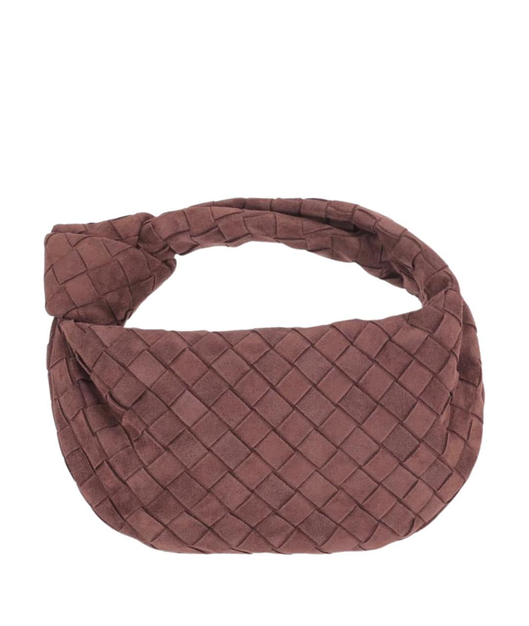 BOTTEGA VENETA Коричневая замшевая сумка через плечо, фото 1