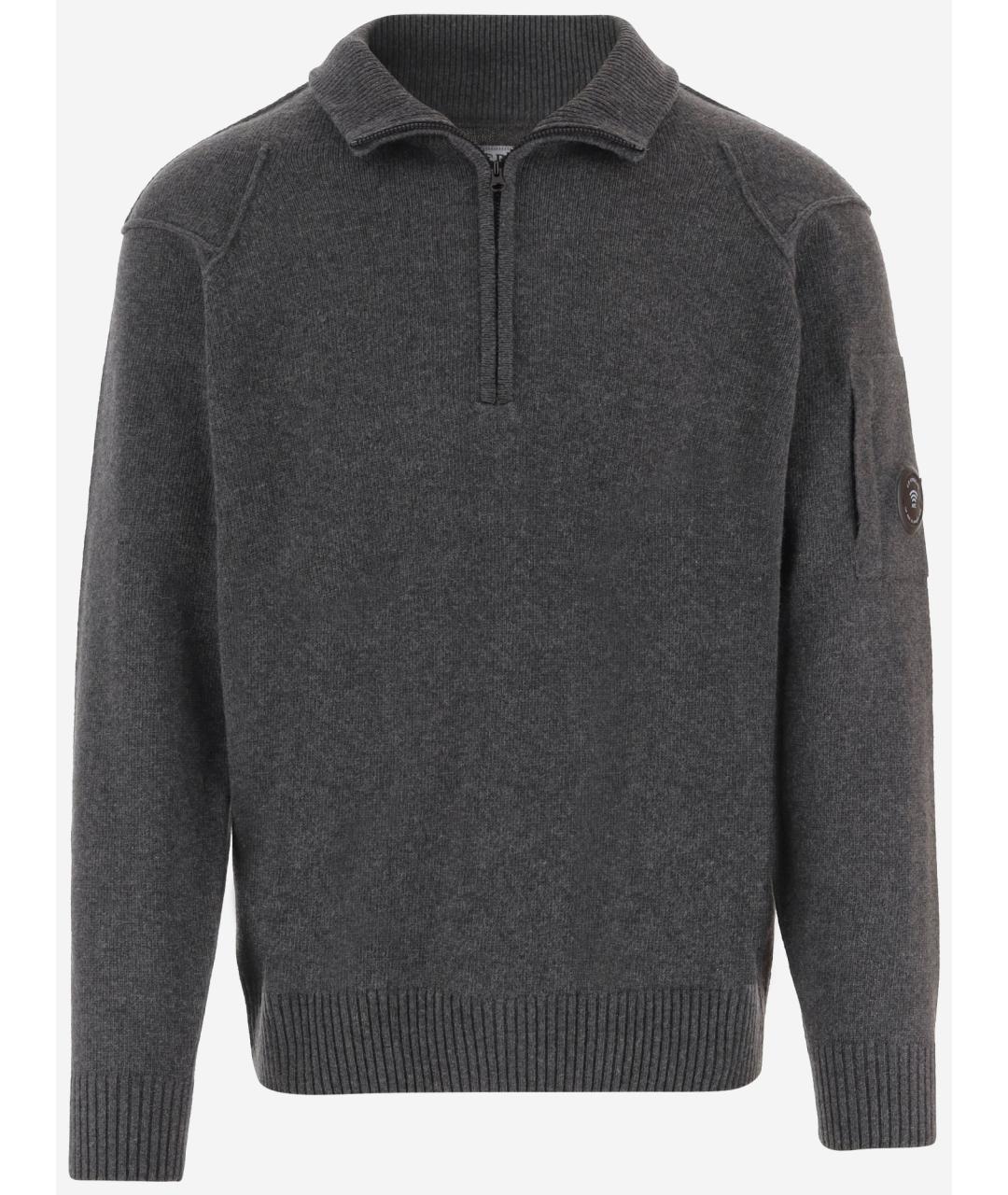 CP COMPANY Серый шерстяной джемпер / свитер, фото 4