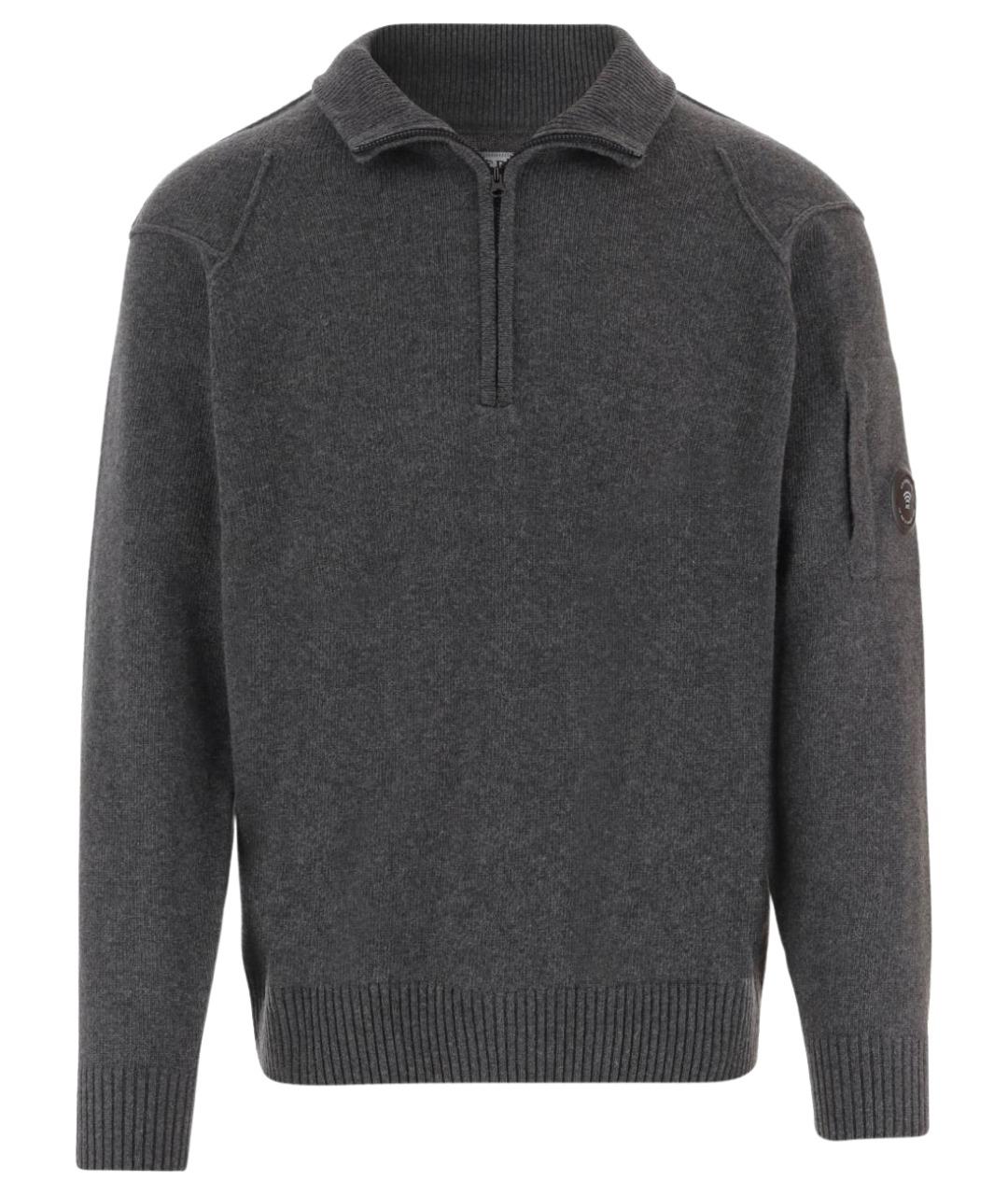 CP COMPANY Серый шерстяной джемпер / свитер, фото 1