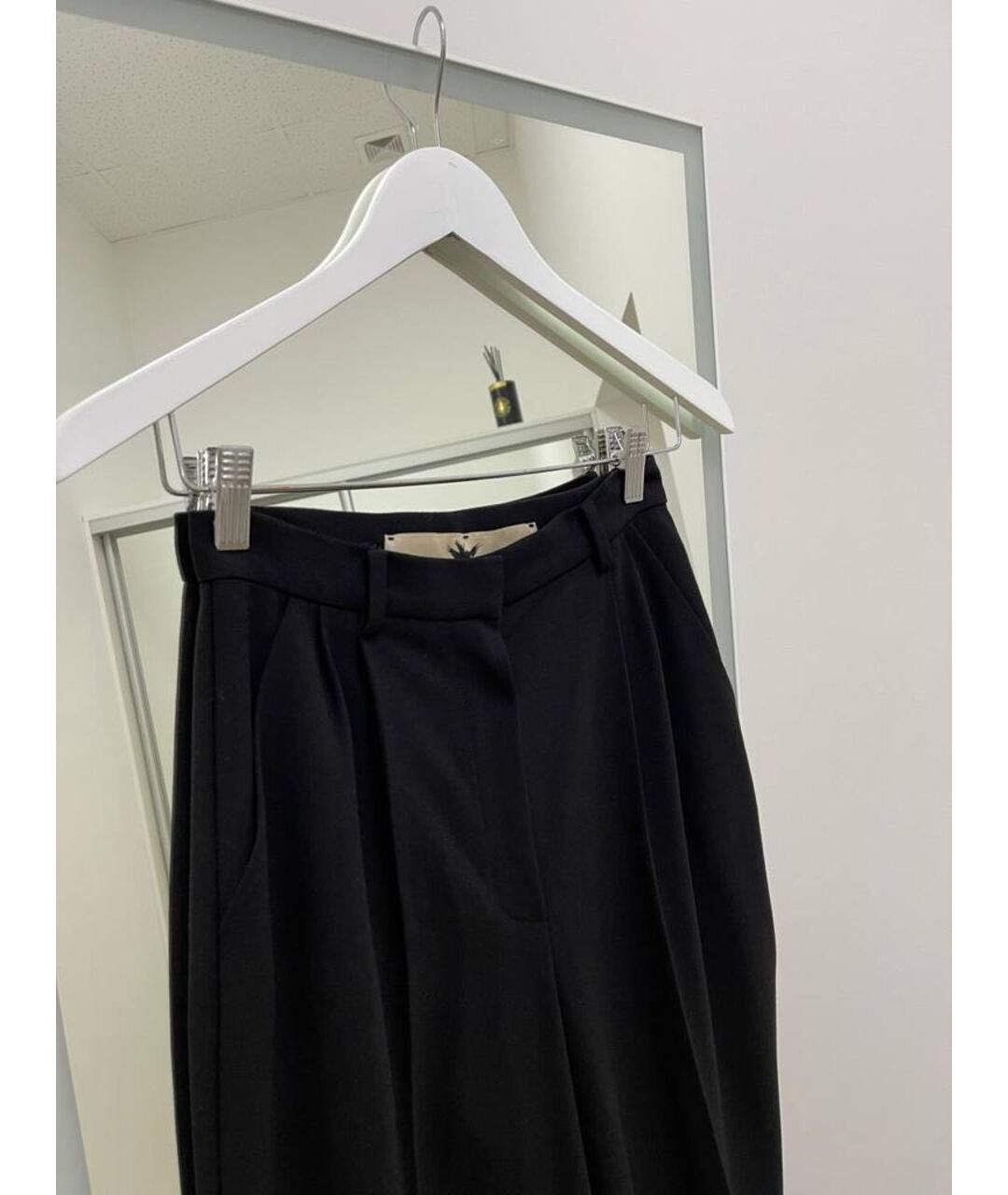 BOHEMIQUE Черные полиэстеровые брюки широкие, фото 4