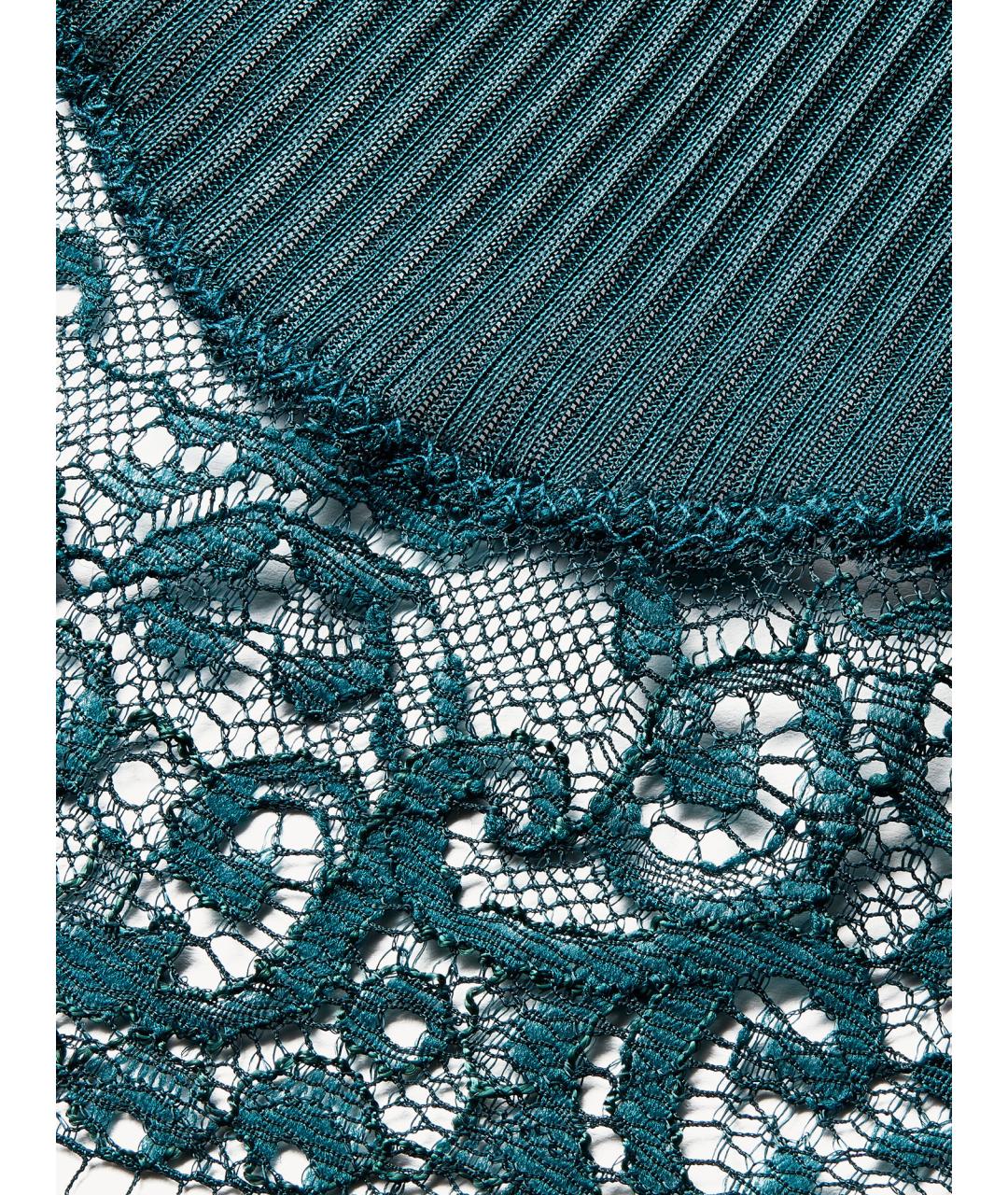 SAINT LAURENT Зеленая шелковая футболка, фото 3