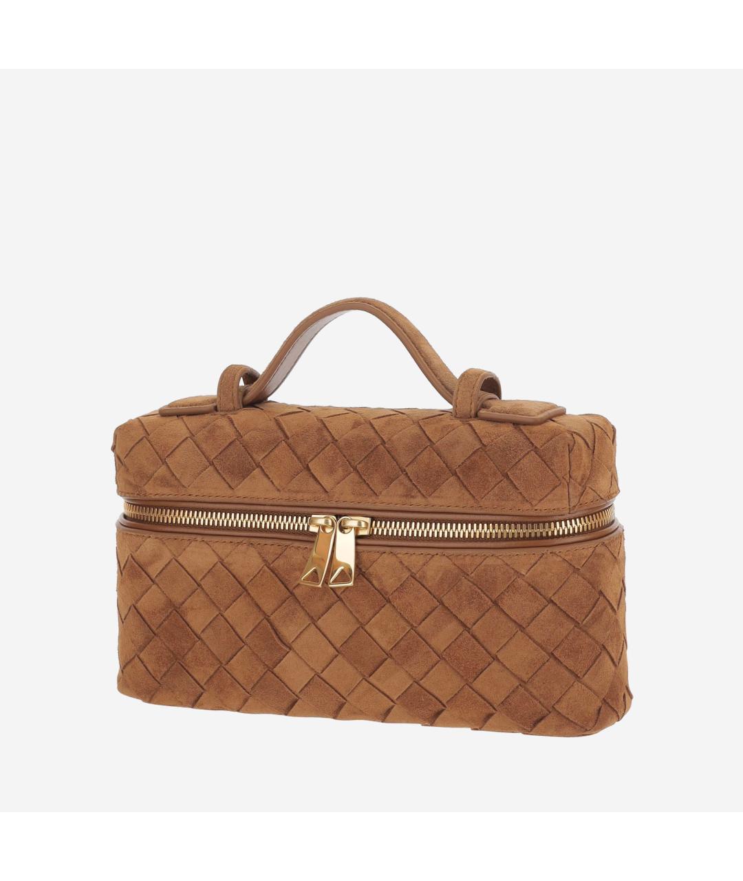 BOTTEGA VENETA Коричневая замшевая сумка через плечо, фото 2