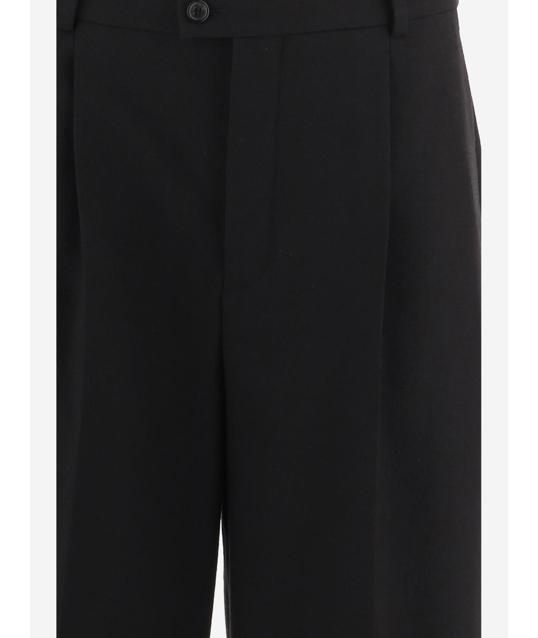 SAINT LAURENT Черные шерстяные шорты, фото 3