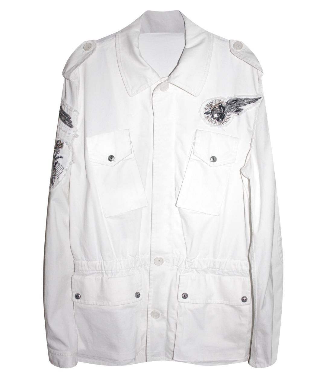 JOHN RICHMOND Белый хлопковый пиджак, фото 1