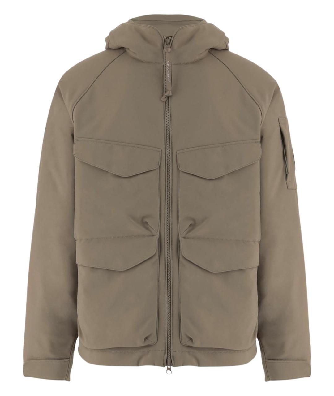 CP COMPANY Бежевая полиэстеровая куртка, фото 1