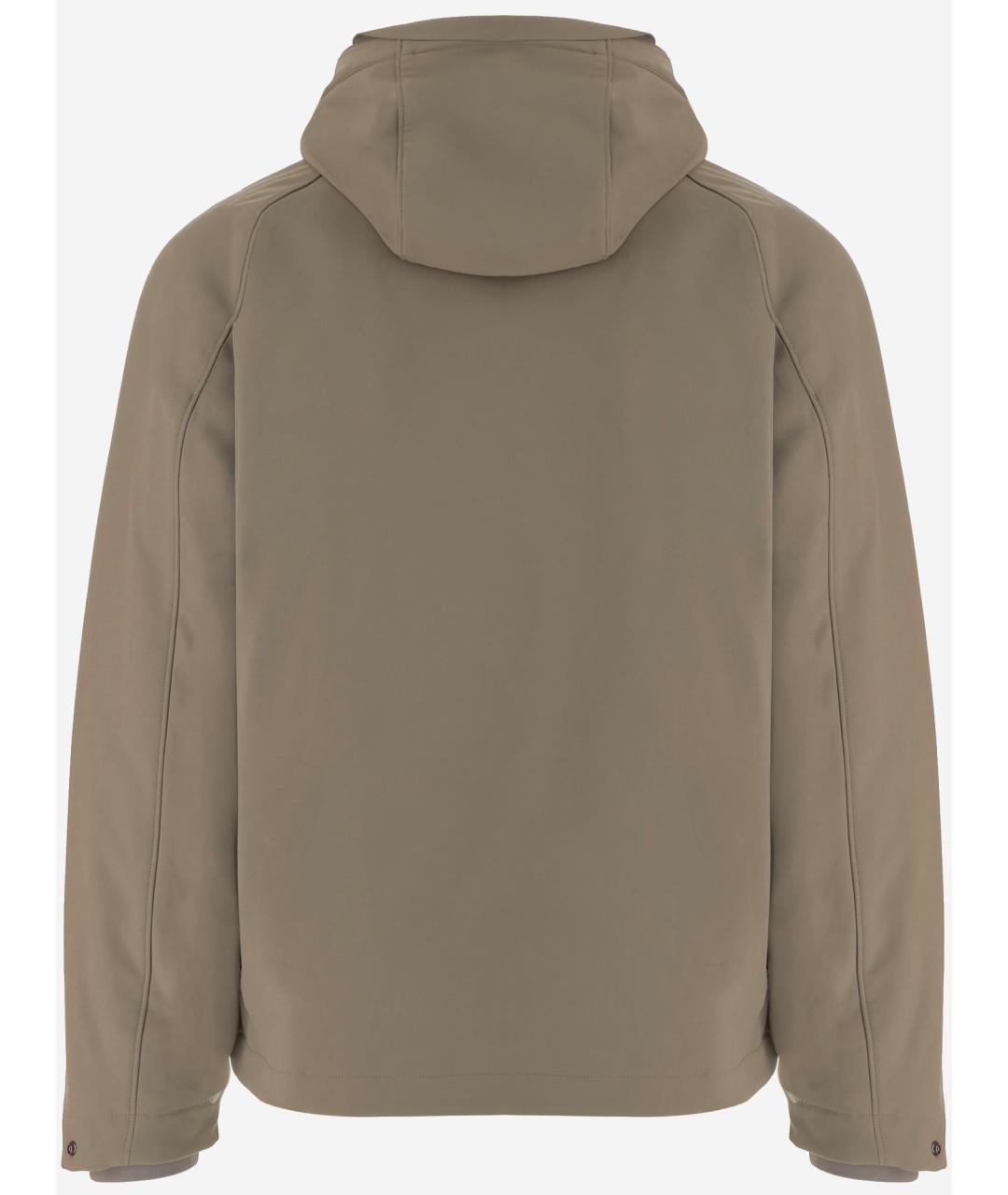 CP COMPANY Бежевая полиэстеровая куртка, фото 2