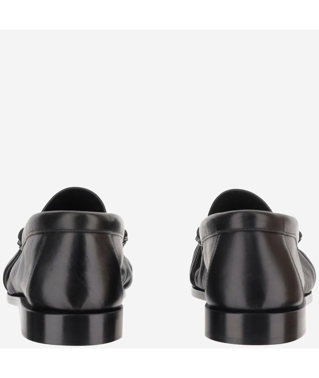 SAINT LAURENT Черные кожаные лоферы, фото 4