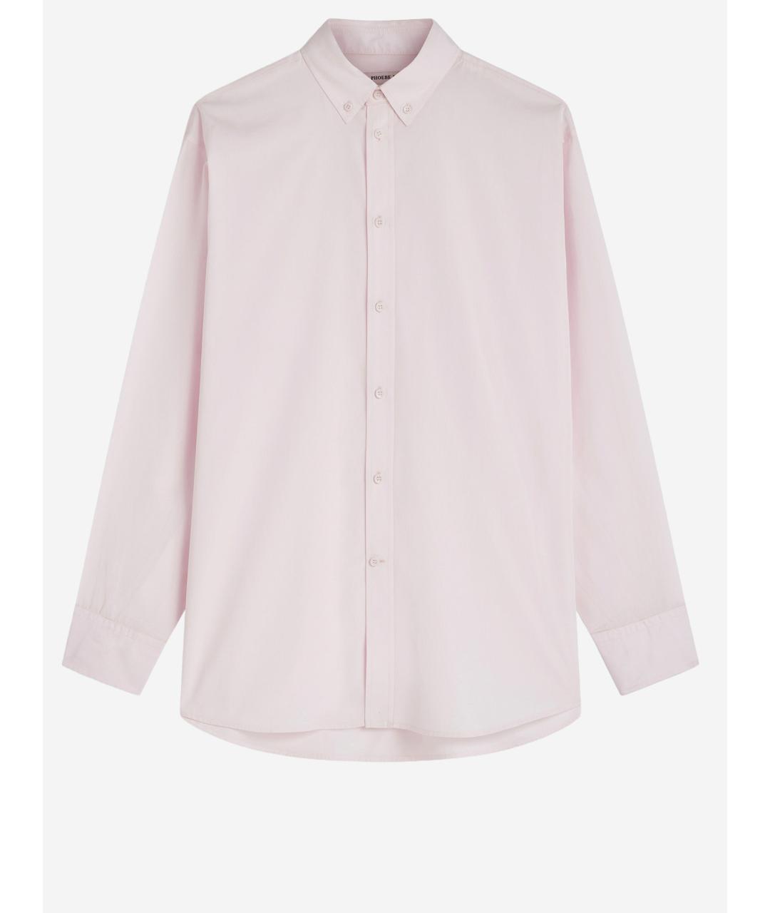 PHOEBE PHILO Розовая хлопковая рубашка, фото 4