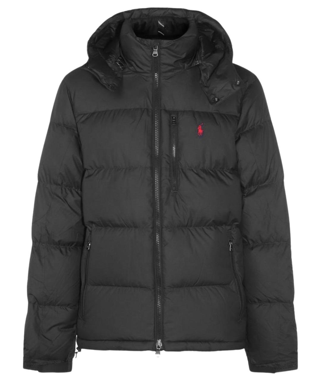 POLO RALPH LAUREN Черный полиэстеровый пуховик, фото 1