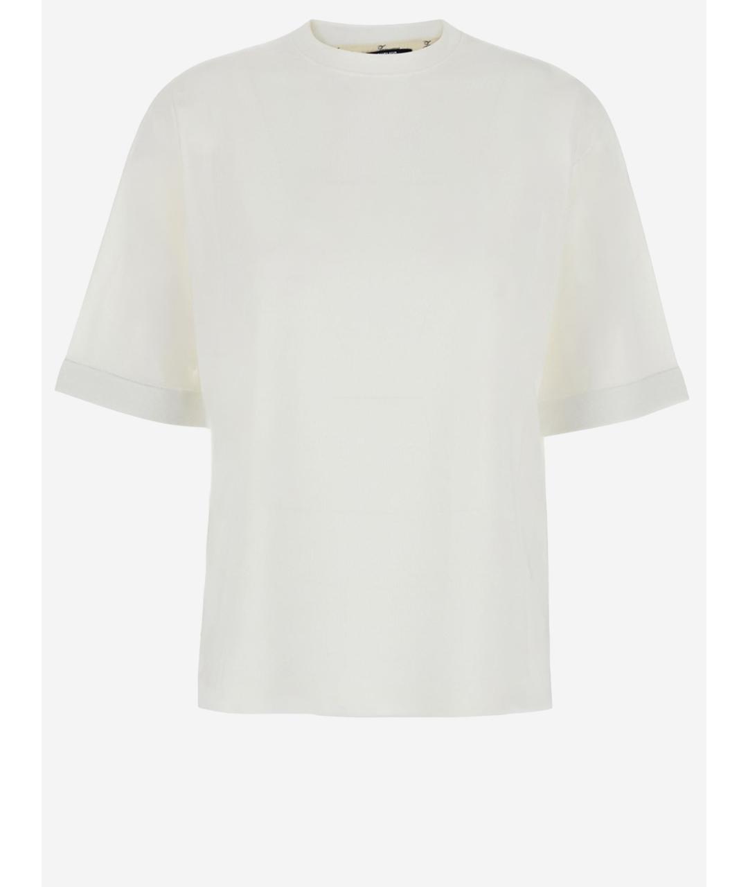 JACQUEMUS Белая полиэстеровая футболка, фото 4