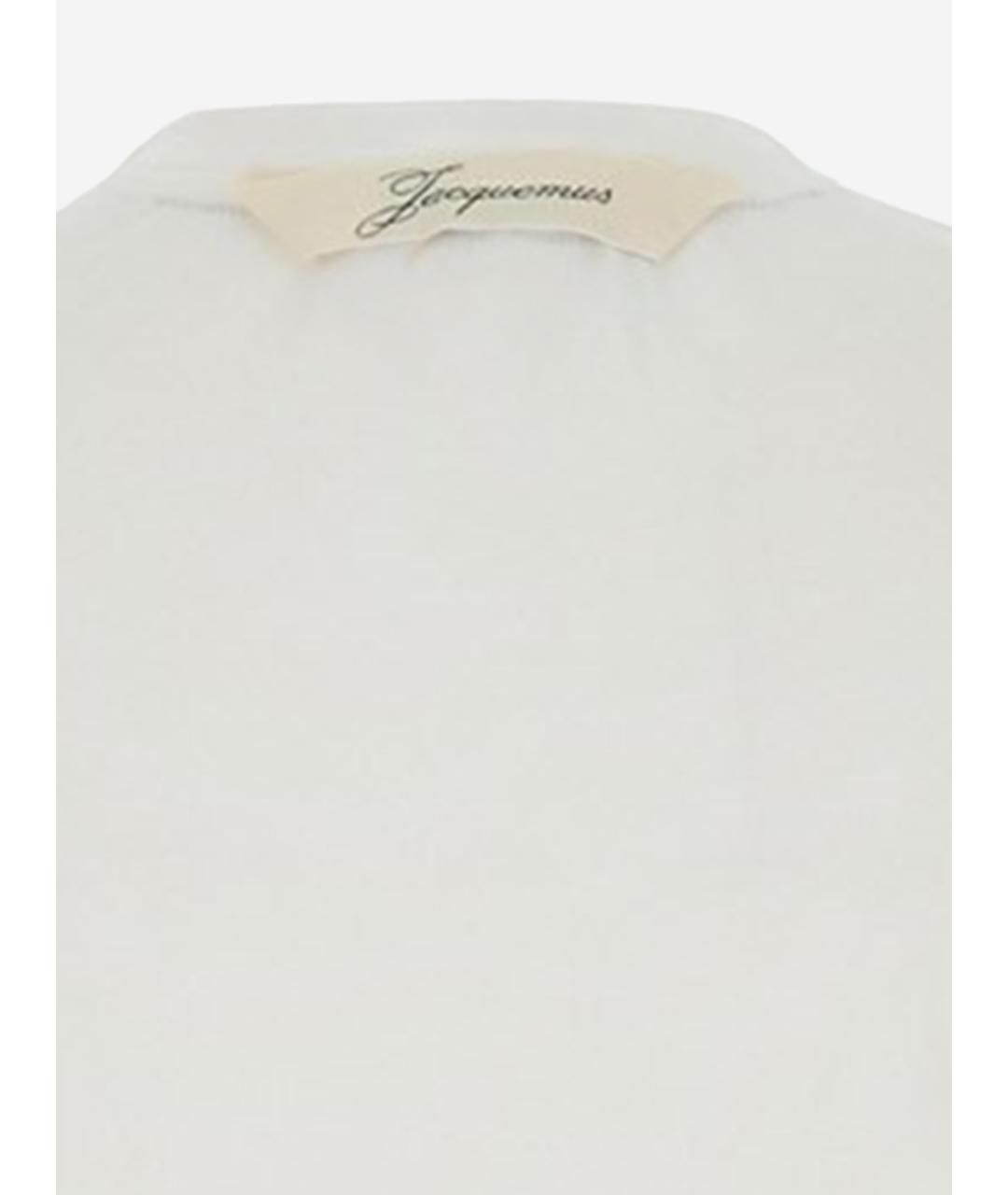 JACQUEMUS Белая полиэстеровая футболка, фото 3