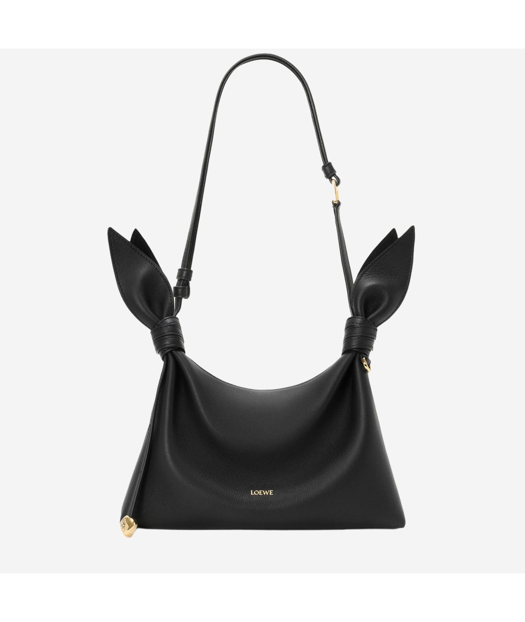 LOEWE Черная кожаная сумка через плечо, фото 4