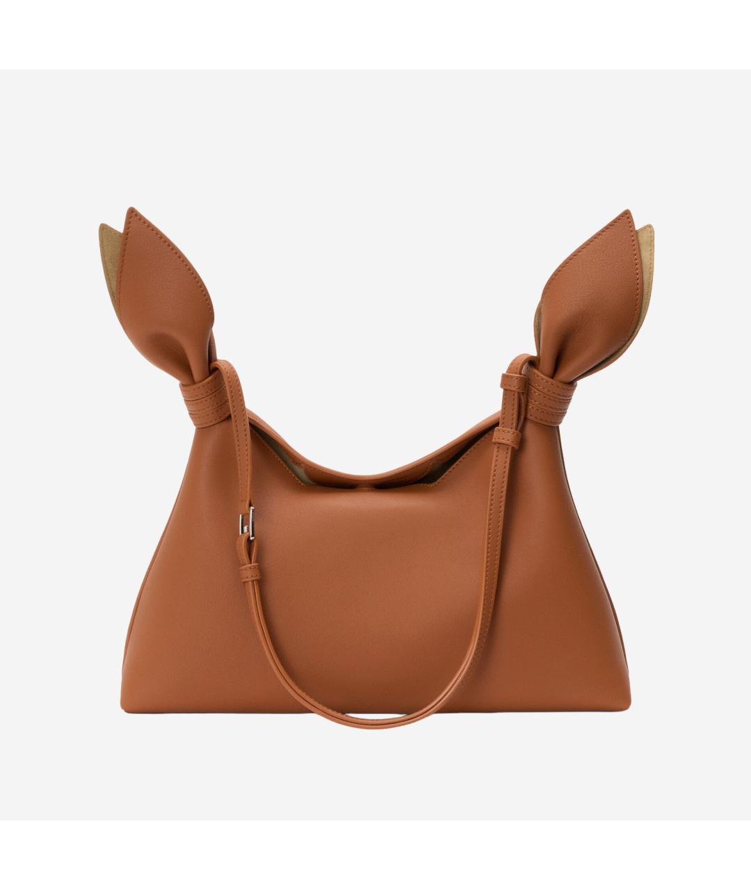 LOEWE Коричневая кожаная сумка через плечо, фото 4