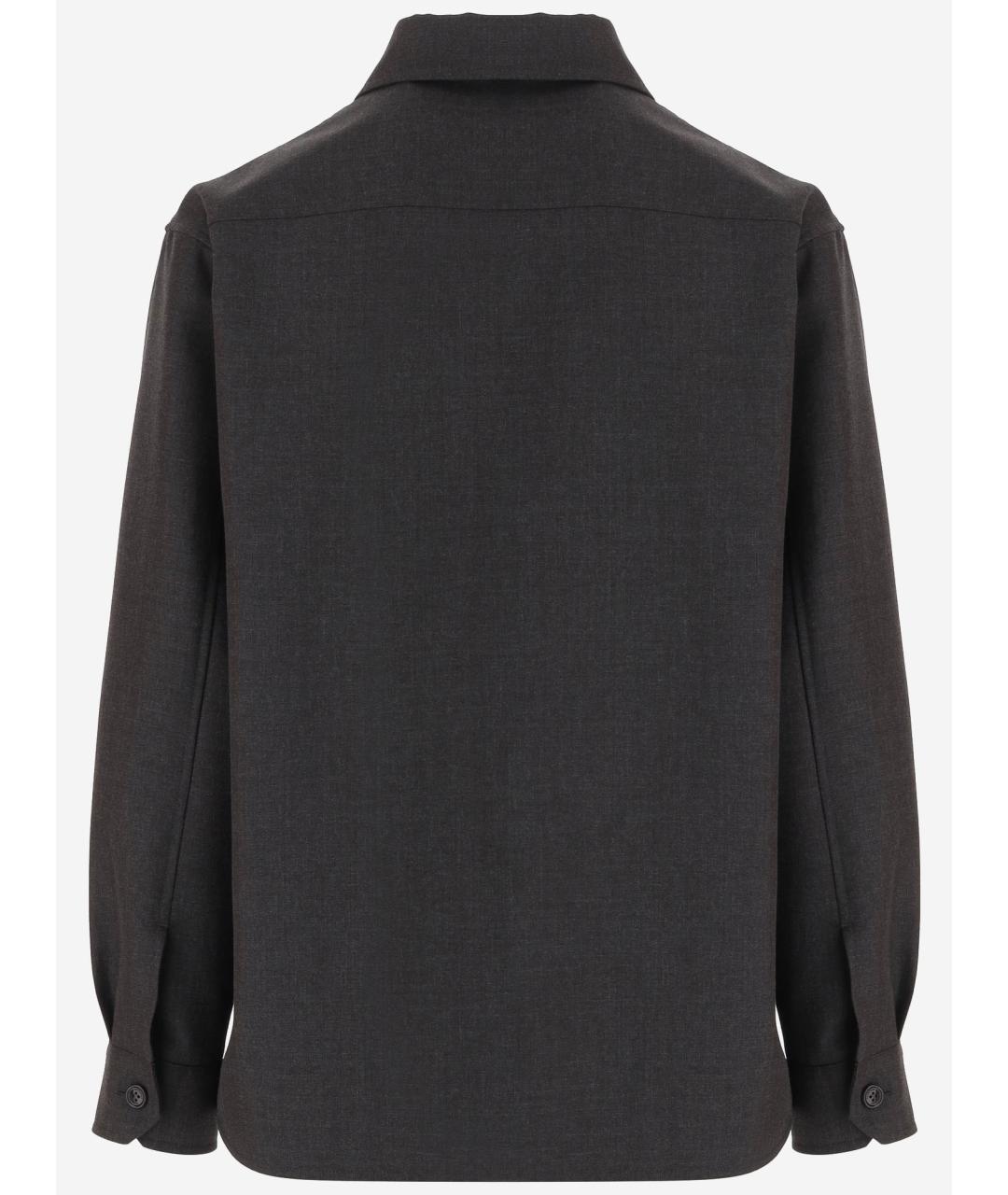 VALENTINO Серая шерстяная куртка, фото 2