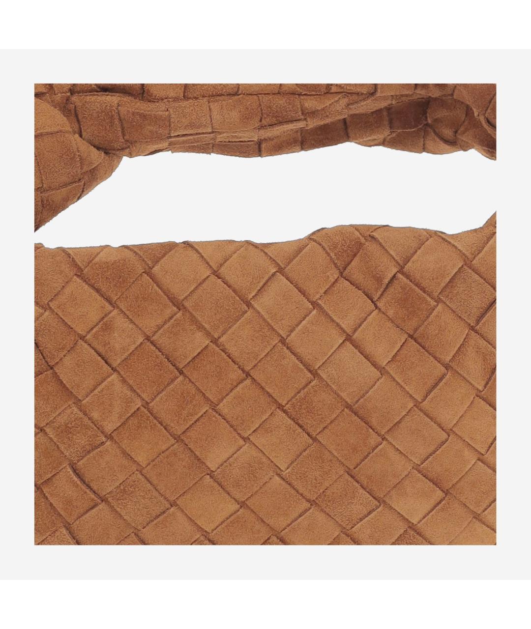 BOTTEGA VENETA Бежевая замшевая сумка через плечо, фото 4
