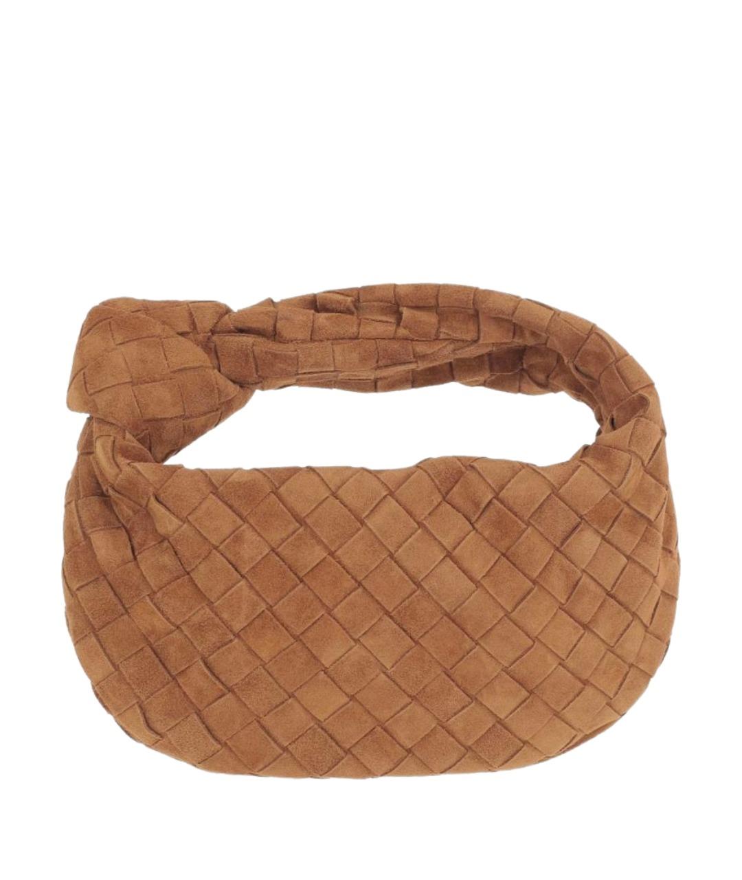 BOTTEGA VENETA Бежевая замшевая сумка через плечо, фото 1