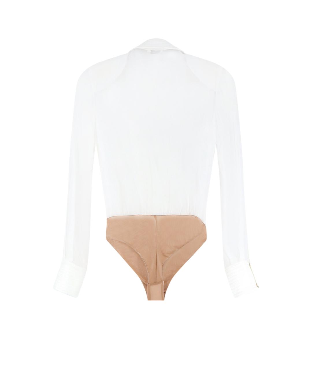 ELISABETTA FRANCHI Белое вискозное боди, фото 2