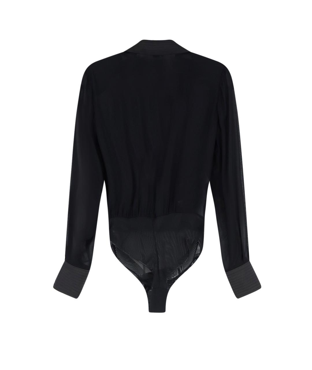 ELISABETTA FRANCHI Черное вискозное боди, фото 2