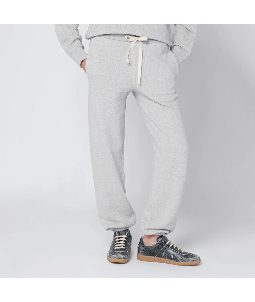 JIL SANDER Серые хлопковые спортивные брюки и шорты, фото 3