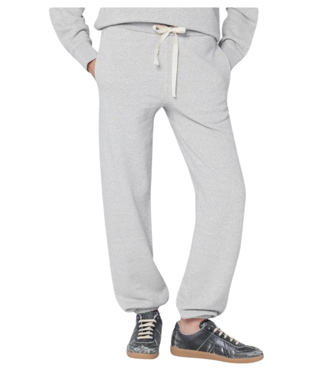 JIL SANDER Серые хлопковые спортивные брюки и шорты, фото 1