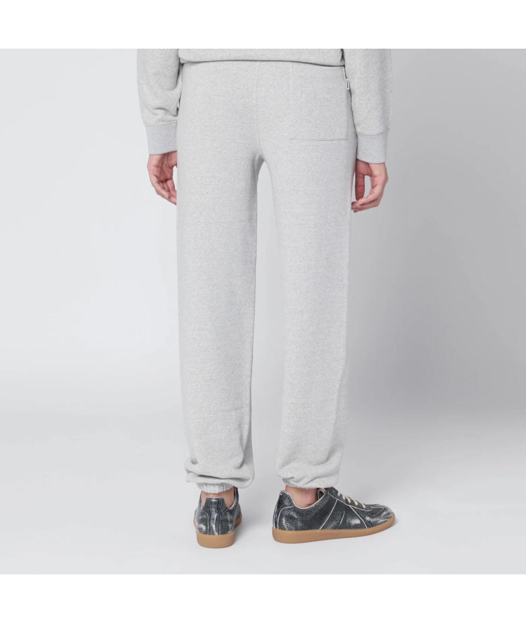 JIL SANDER Серые хлопковые спортивные брюки и шорты, фото 2
