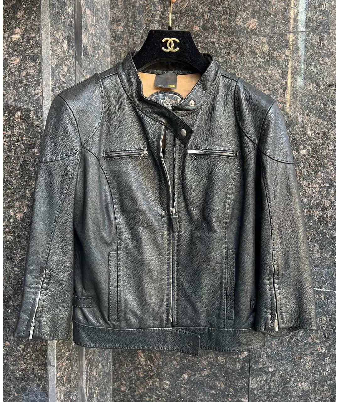 FENDI Черная куртка, фото 9