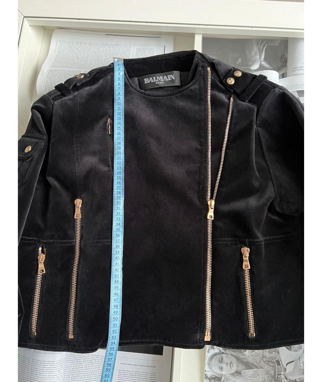 BALMAIN Черная куртка, фото 3