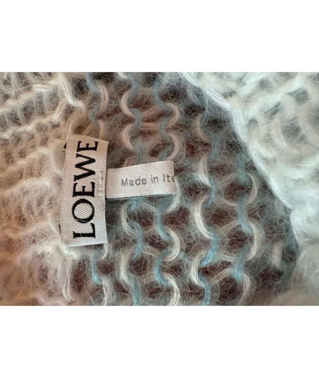 LOEWE Голубой шерстяной джемпер / свитер, фото 6