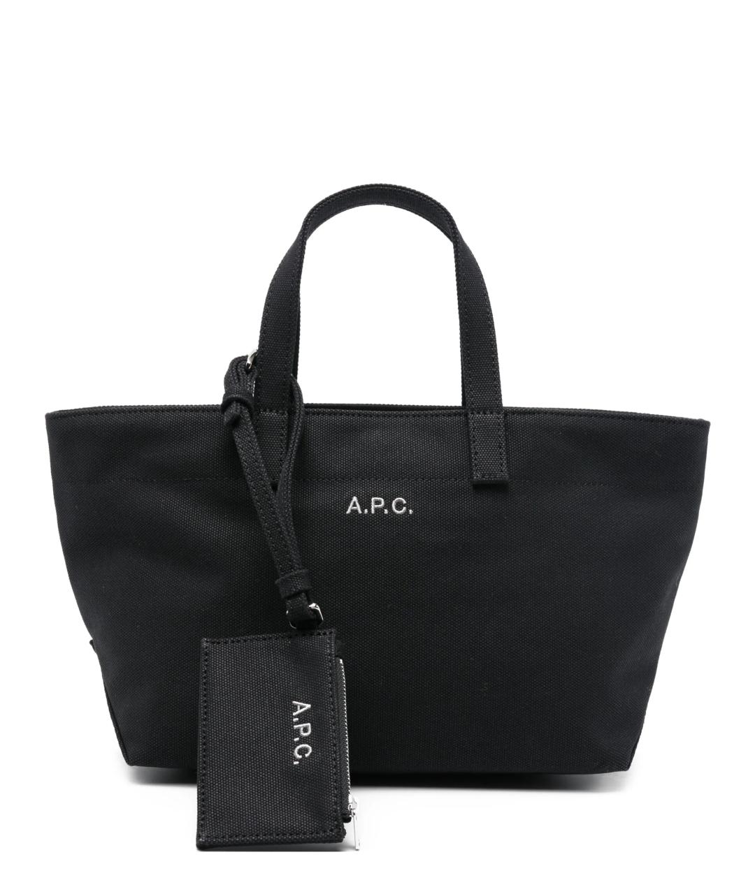 A.P.C. Черная сумка тоут, фото 1
