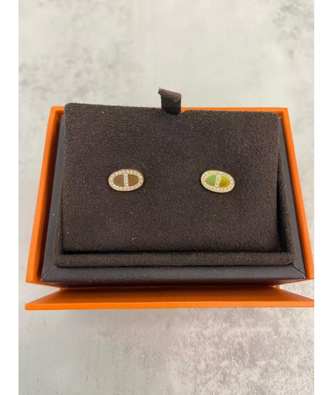 HERMES Золотые серьги из розового золота, фото 2