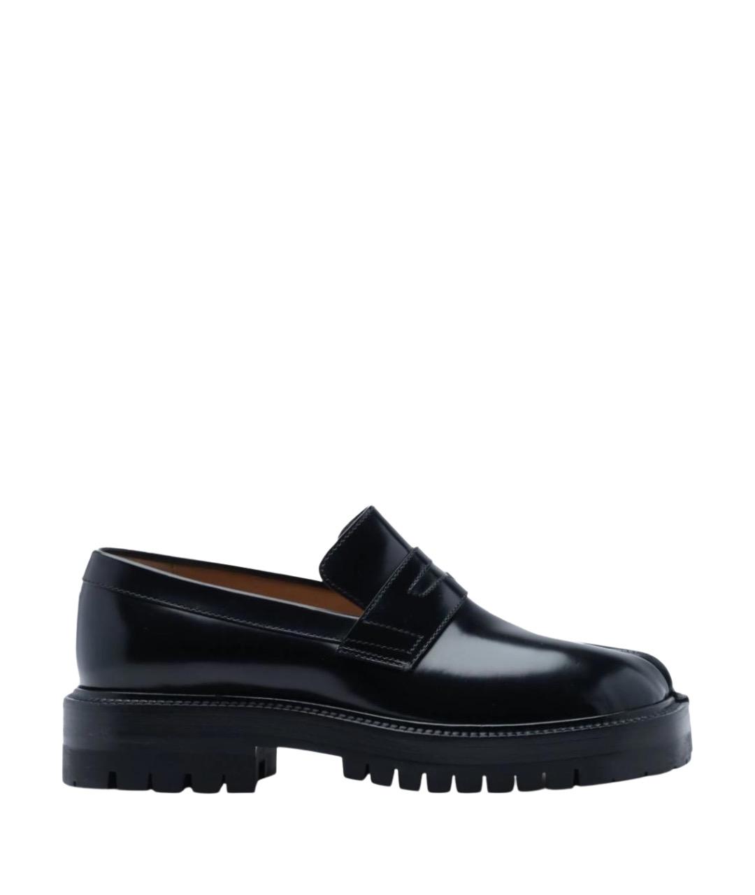 MAISON MARGIELA Черные кожаные лоферы, фото 1