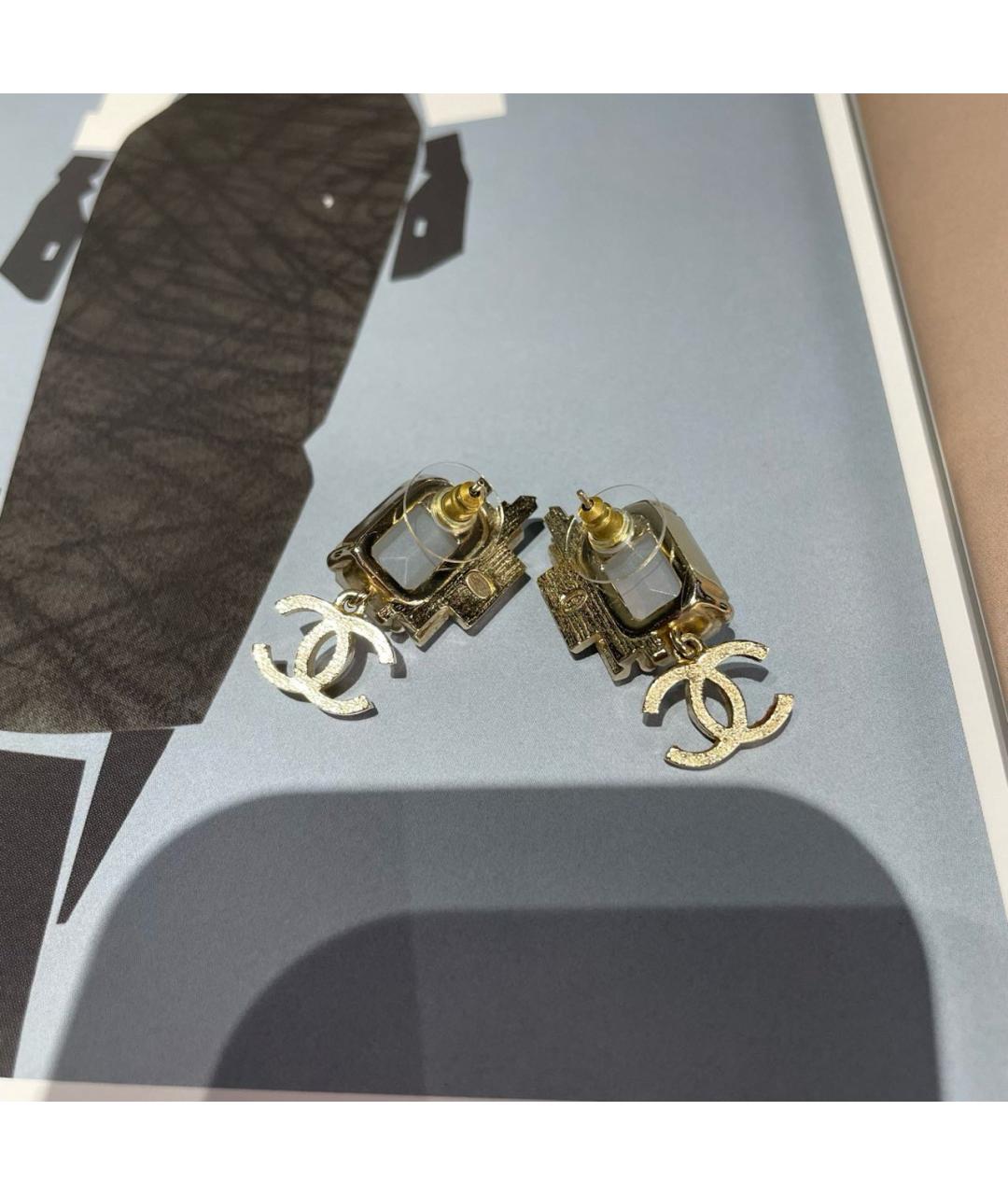 CHANEL Золотые серьги, фото 4