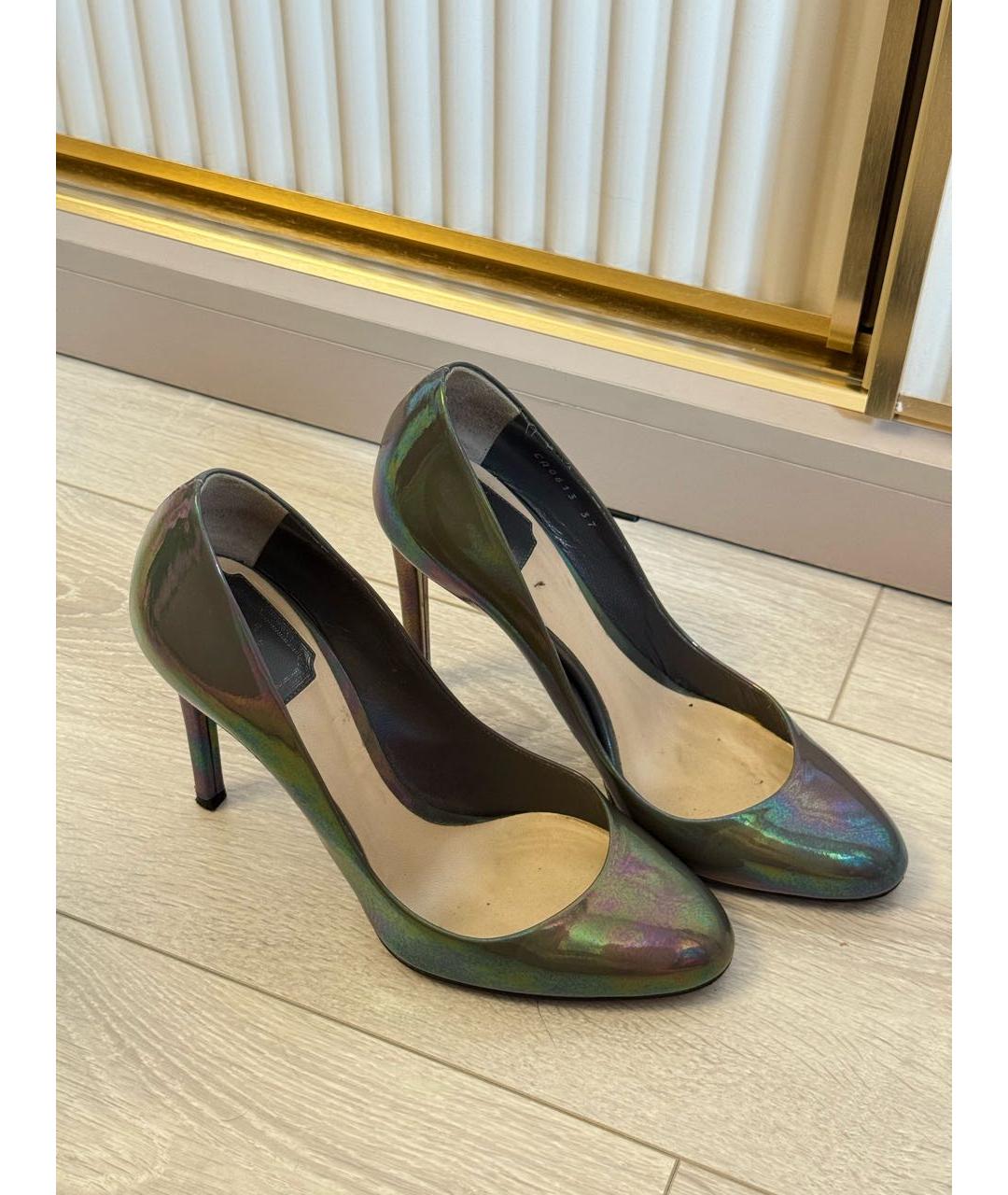 CHRISTIAN DIOR Мульти кожаные туфли, фото 6