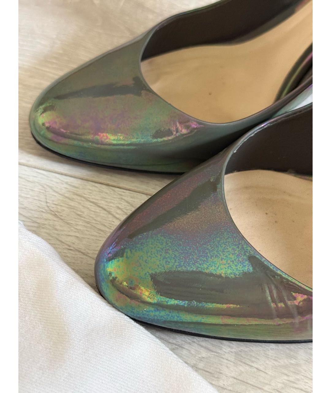 CHRISTIAN DIOR Мульти кожаные туфли, фото 7