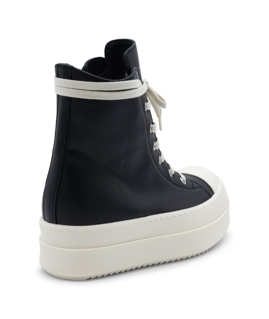 RICK OWENS DRKSHDW Черные кожаные кеды, фото 5
