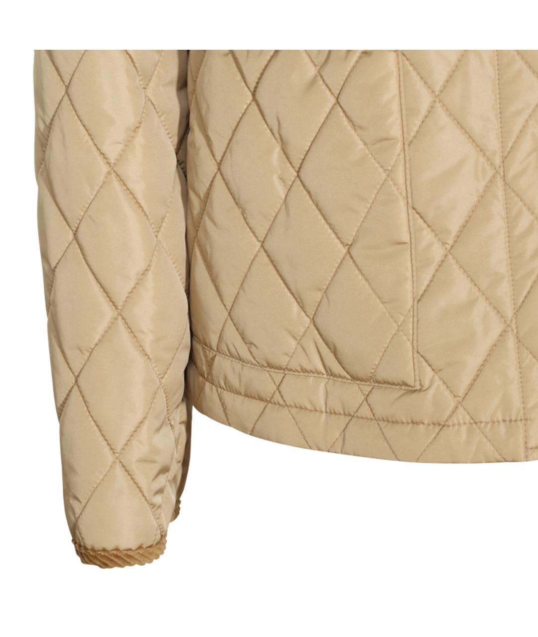 BURBERRY Бежевое полиамидовое пальто, фото 4