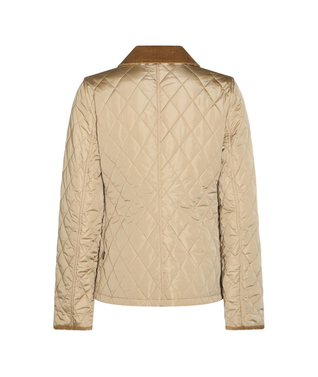 BURBERRY Бежевое полиамидовое пальто, фото 2
